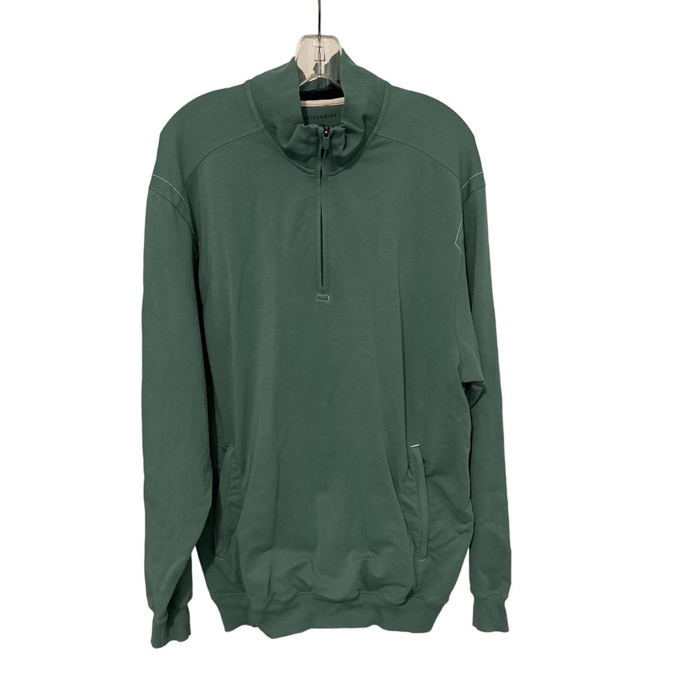 Cutter & Buck Mens‎ Green Quarter Zip Pullover Orangeburg Country Club Large